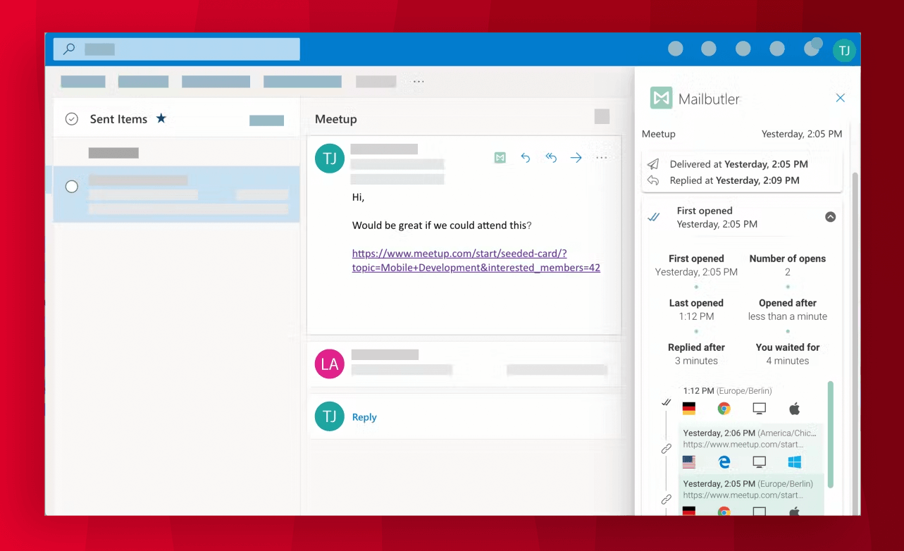 Plugin de Mailbutler para Outlook © Mailbutler
