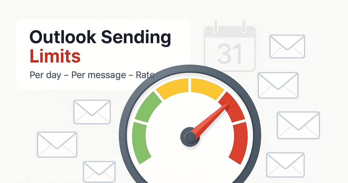 Outlook Email Sending Limits: How Many Can You Send?