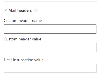 The Mail headers group
