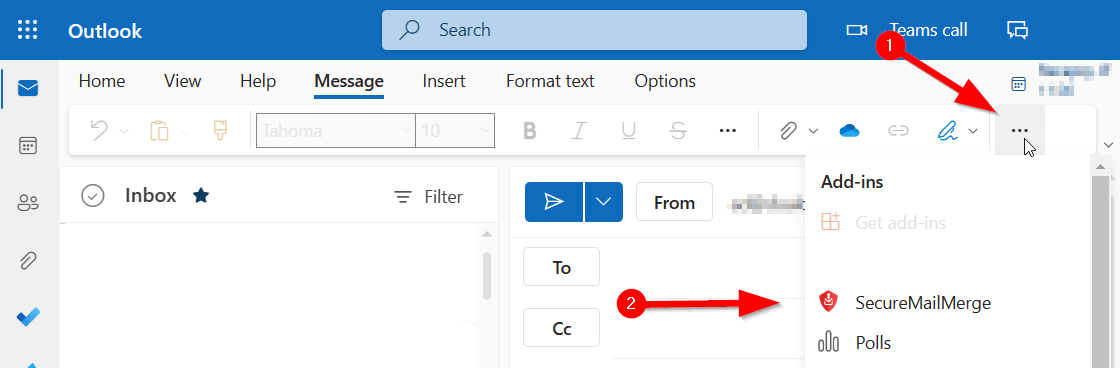 iniciar complemento outlook web 2023
